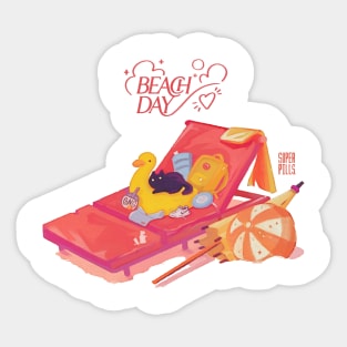 Beach Day Sticker